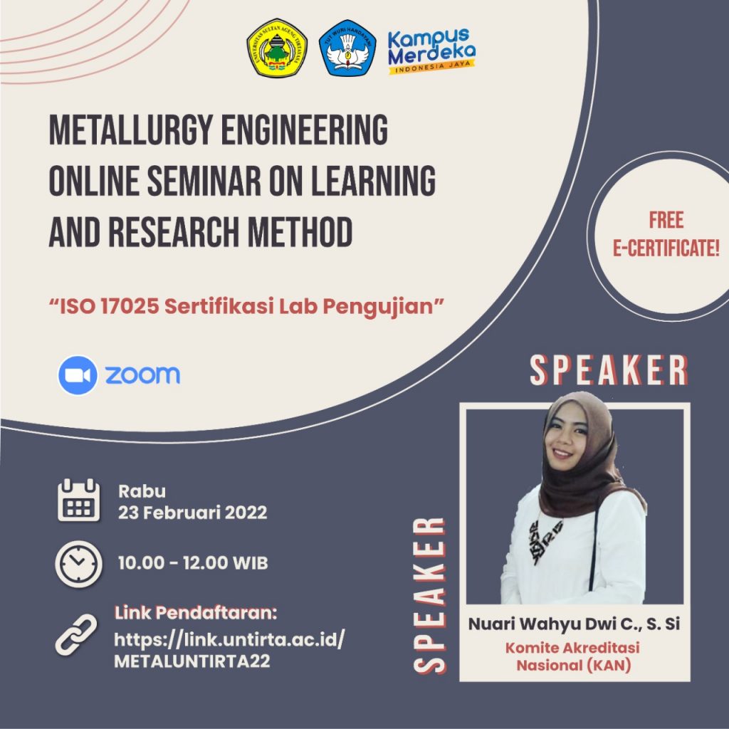 Metallurgy Engineering Online Seminar on Learning and Research Method #1